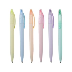 Caneta Personalizada Com Marca Texto