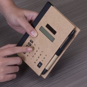 Bloco Ecológico Com Calculadora Personalizado