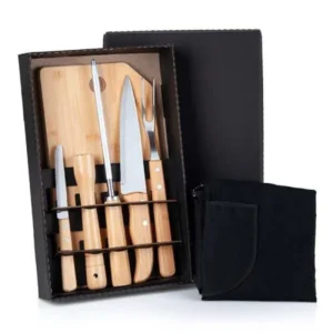 Kit Churrasco Com Gravação A Laser